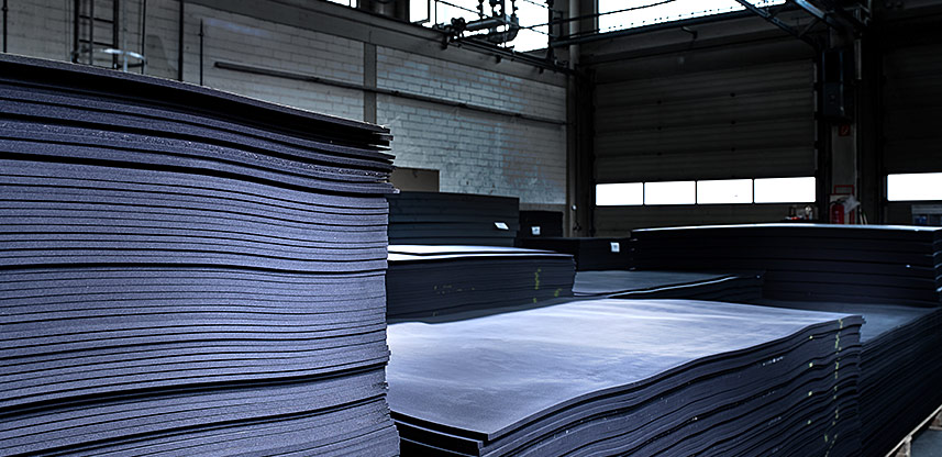 Cellular rubber sheets in stock